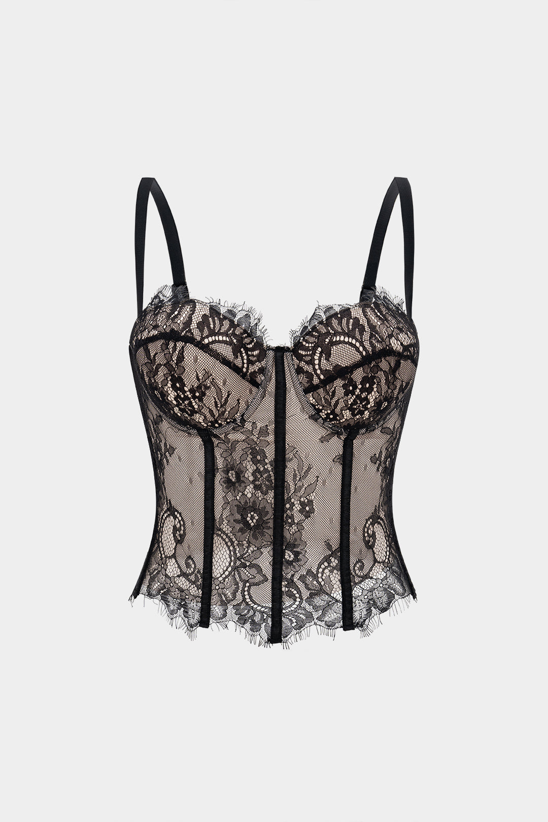Bustier Slip Lace Patchwork Cami Top