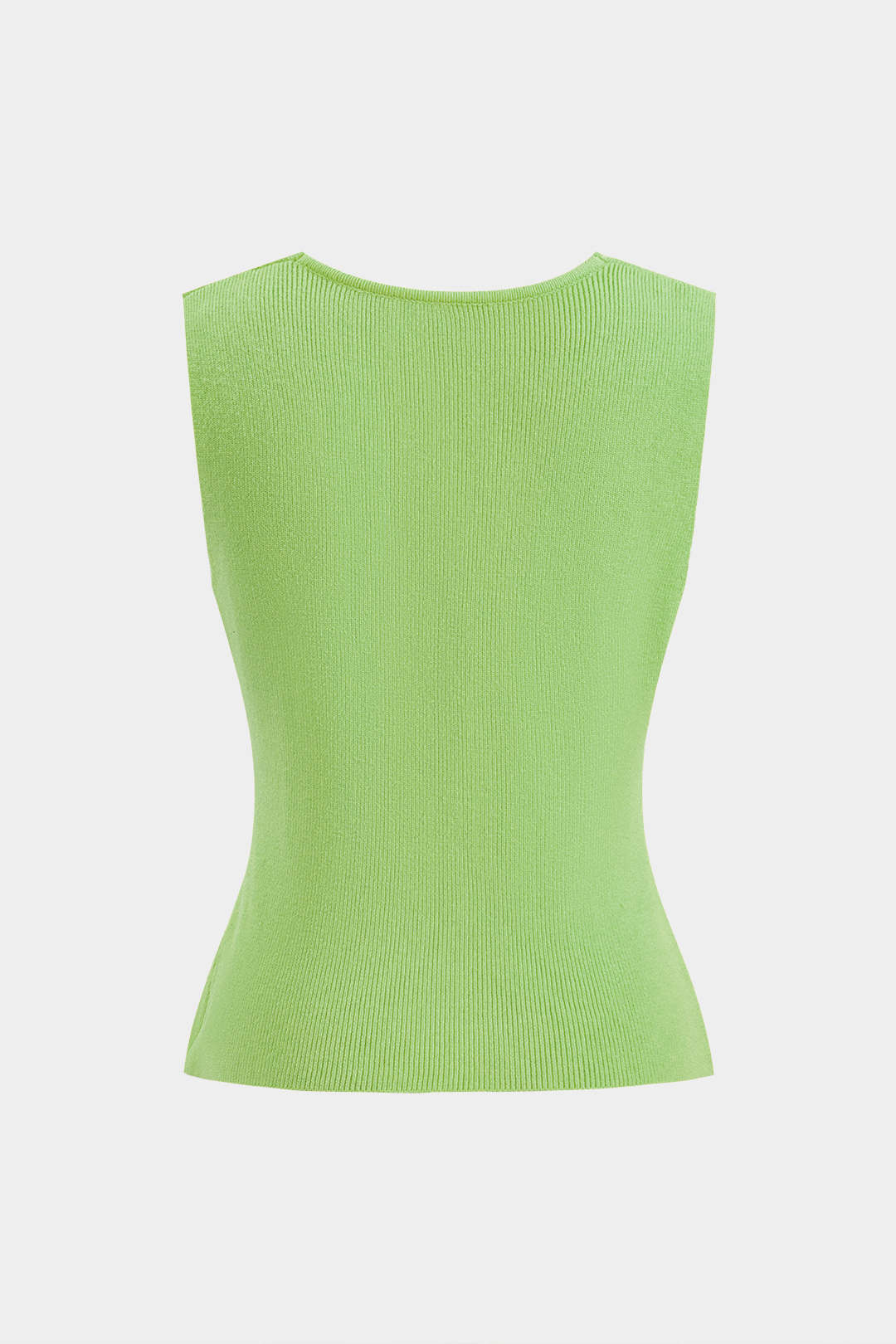 Sweater Metallic Button Tank Top