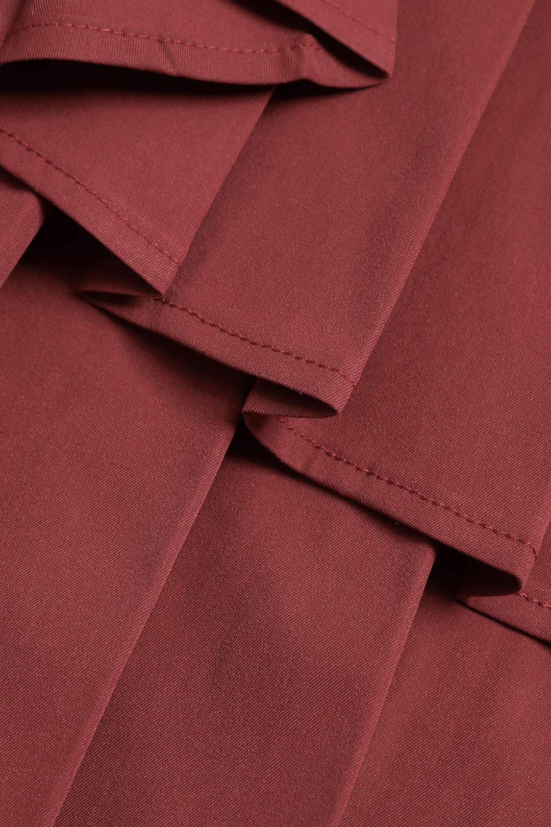 Sleeveless V-neckline Pleated Mini Dress