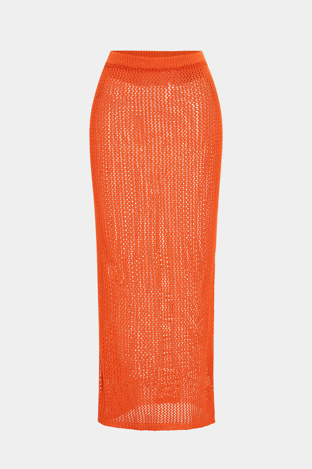 Knit Solid Cut Out Skirt
