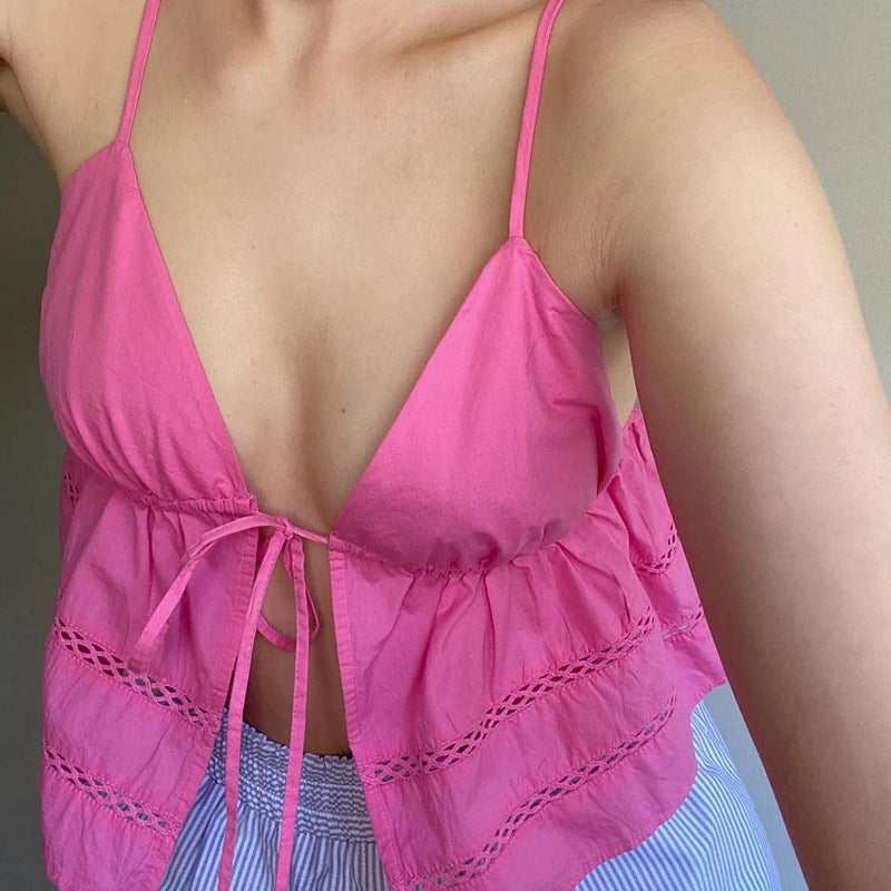 Girlstrip Bubblegum Cropped Cami