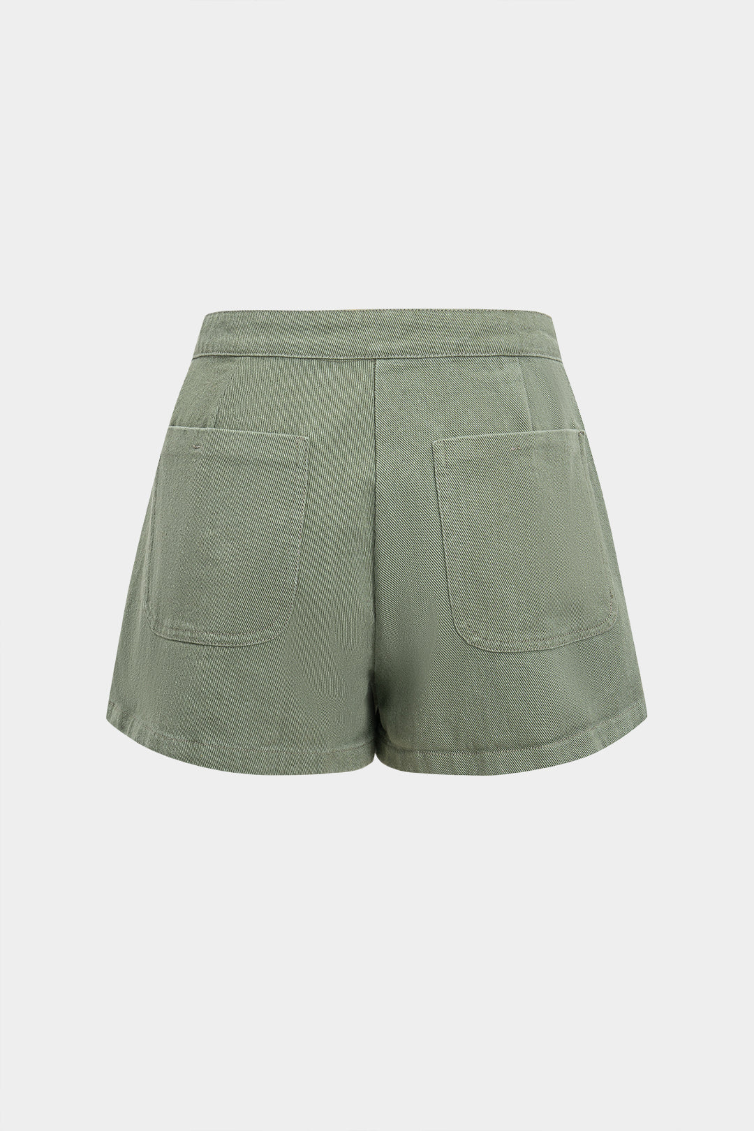 Denim Button Shorts