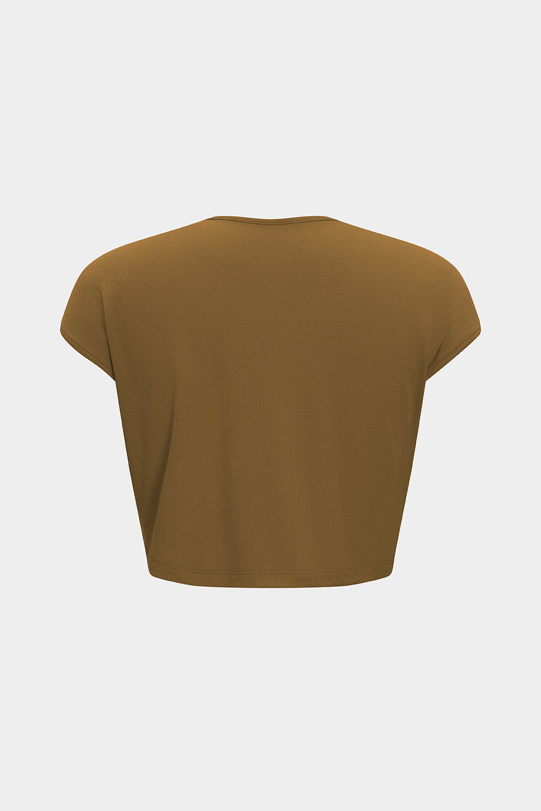 Ruched Neck Short-Sleeve Top