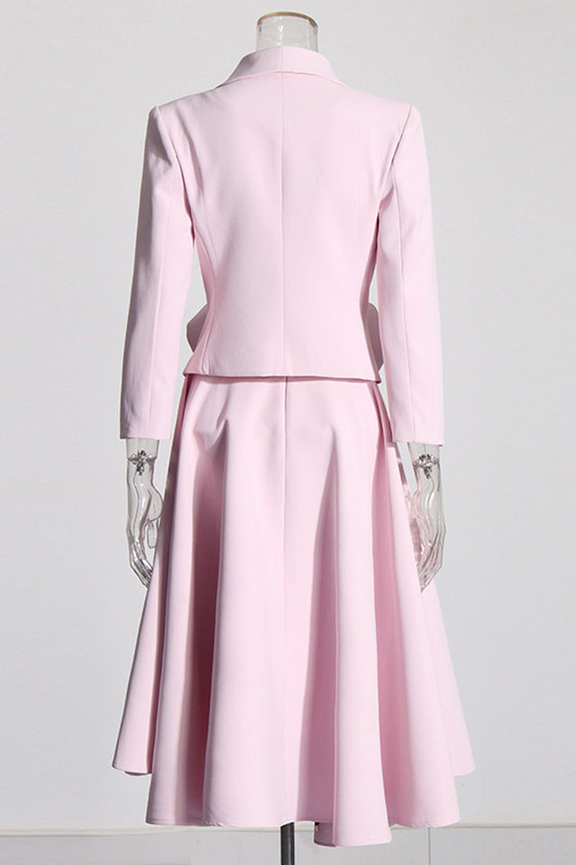 Helena Rose Blazer Midi Skirt Set