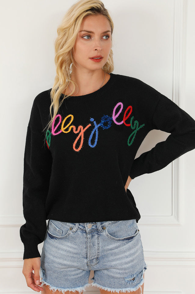 Holly Jolly Tinsel Sweater