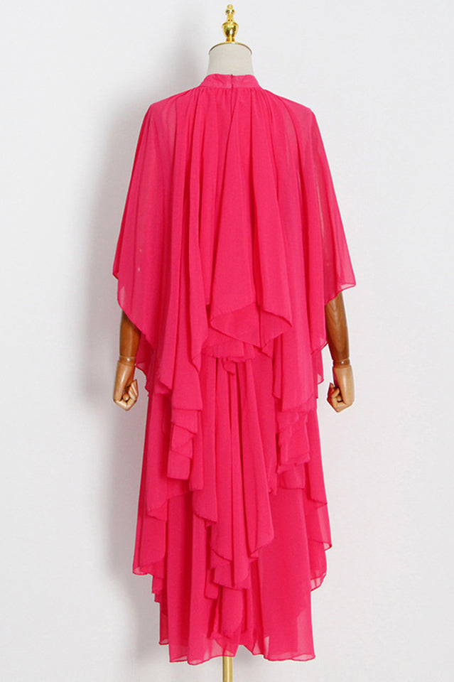 Layered Silk-Georgette Gown