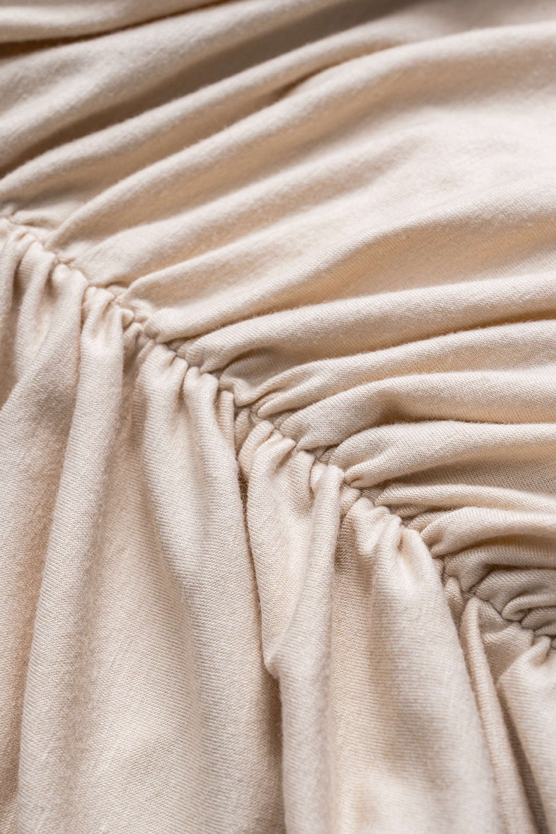 Solid Ruched Mini Skirt