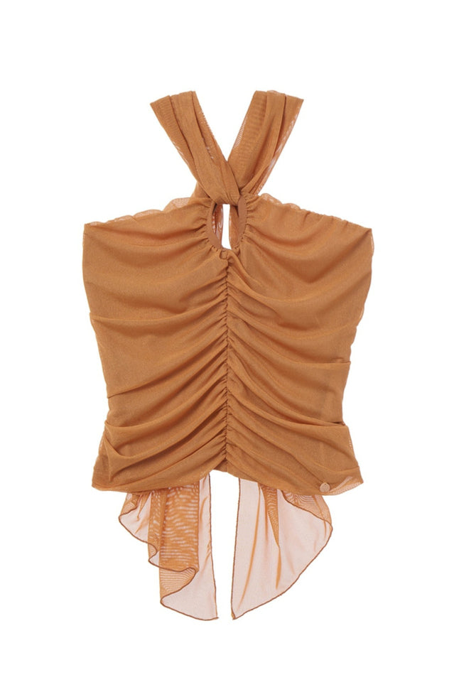 Gray Ruched Camisole