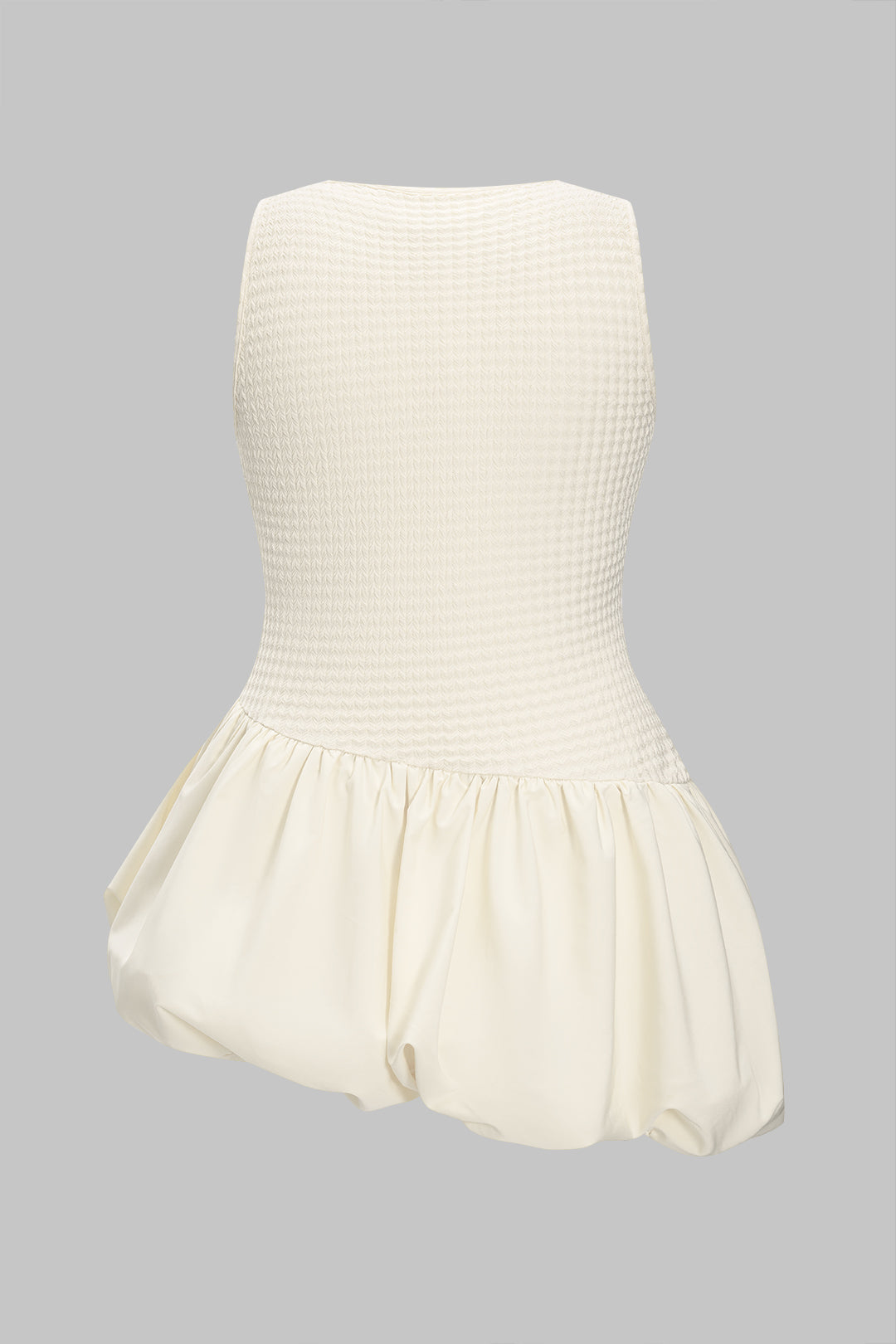 Plus Size Patchwork Ruched Sleeveless Mini Dress
