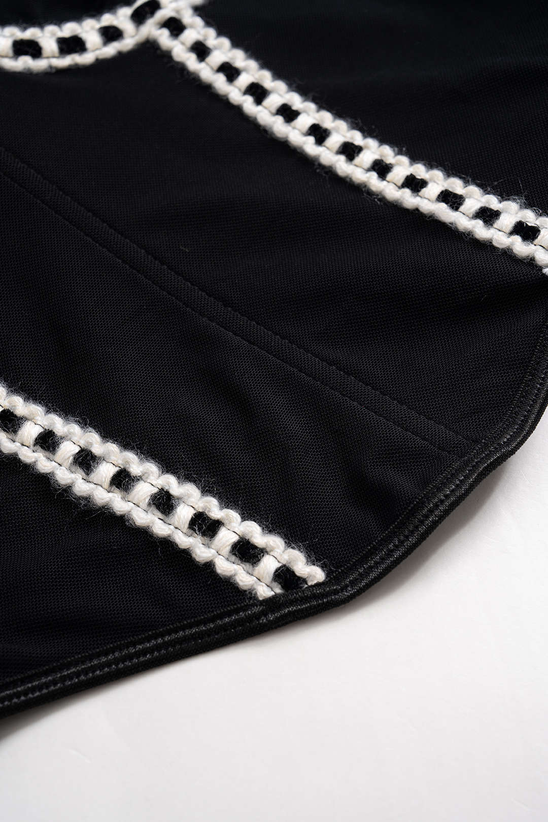 Ruched Mesh Patchwork Cami Top
