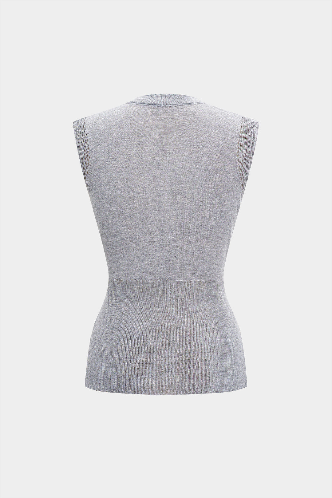 Knit Crossed Ruched Tank Top