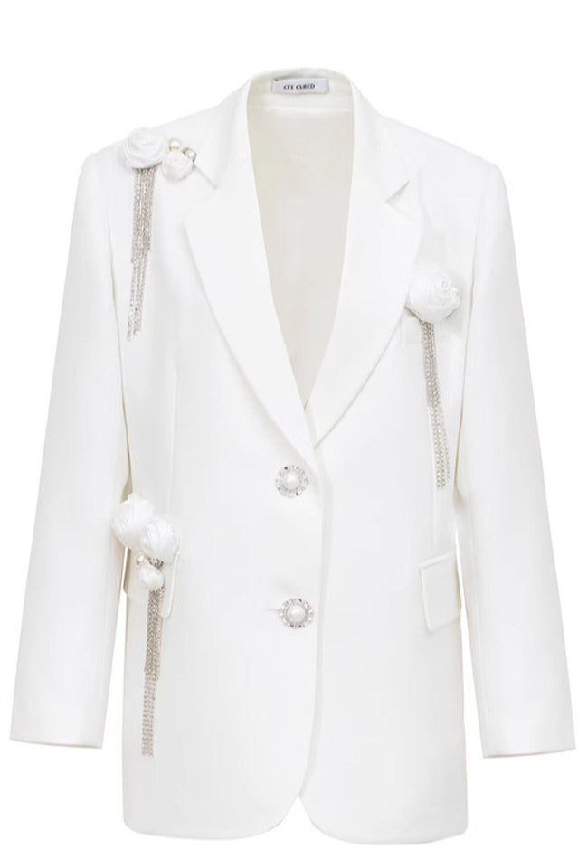 In Bloom Floral-appliqué Blazer
