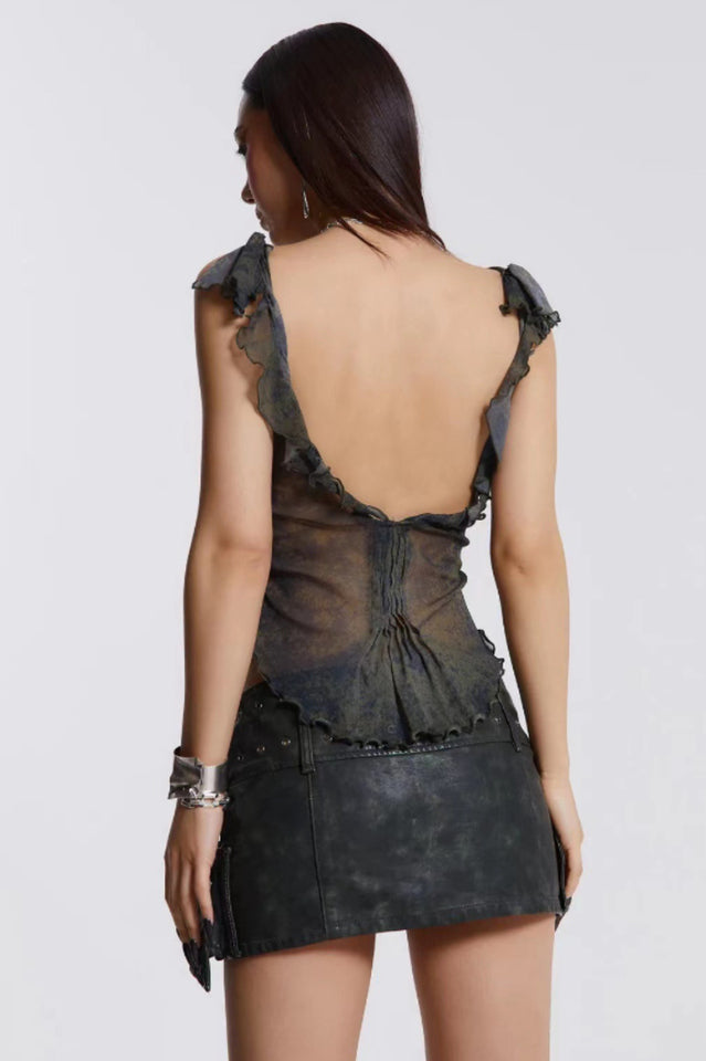 Denim Assassin Micro Mini Skirt