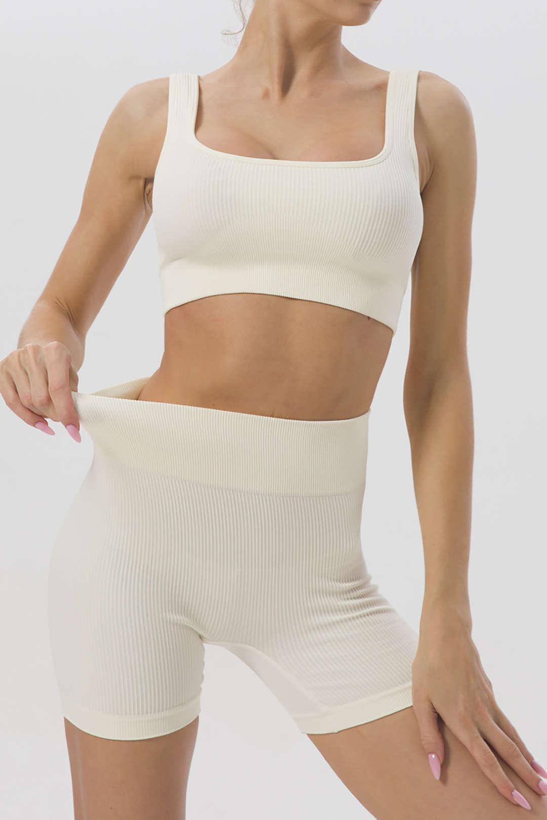 Basic Yoga Tank Top and Shorts Set