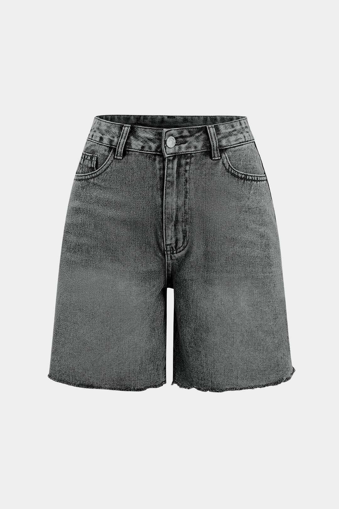 Denim Button Pocket Jorts