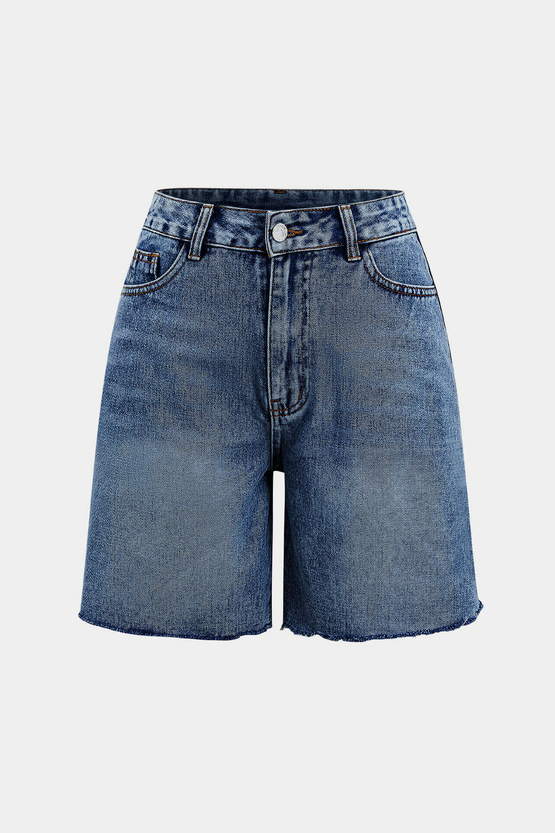 Denim Button Pocket Jorts