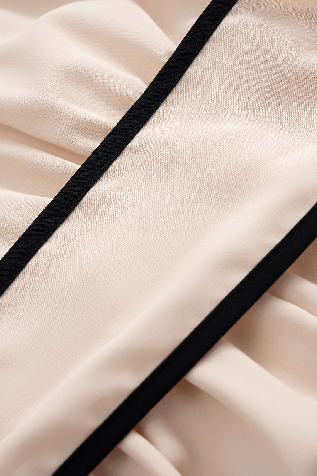 Contrast Tie-Up Button Sleeveless Midi Dress
