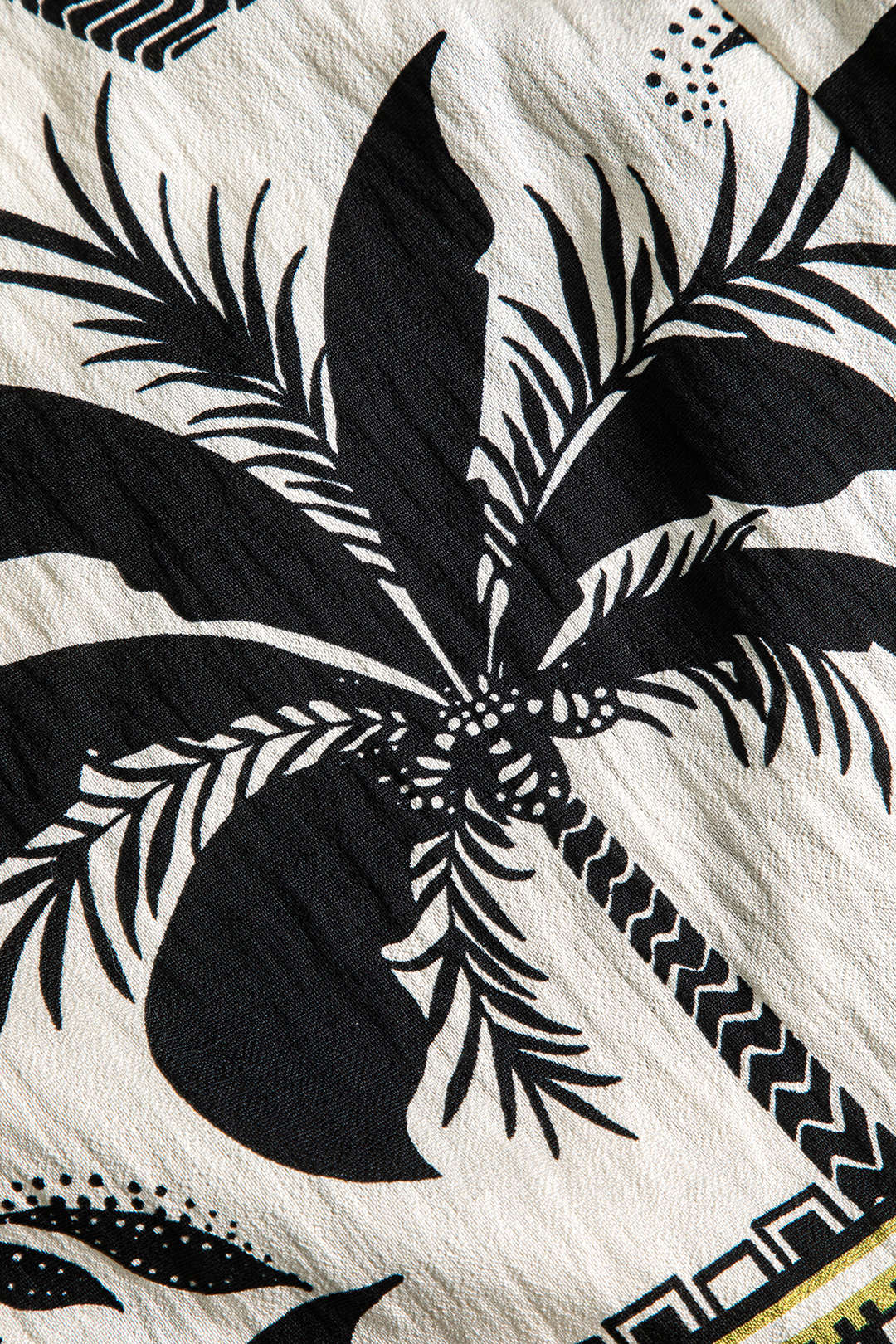 Coconut Palm Geometric Print Tie Knot Skirt