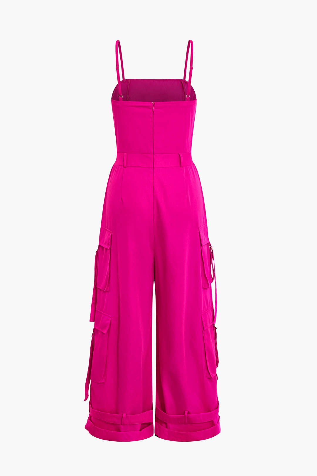 Solid Pocket Slip Jumpsuit