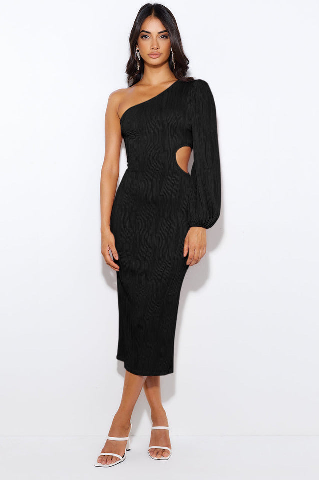 Allegra One Shoulder Midi Dress