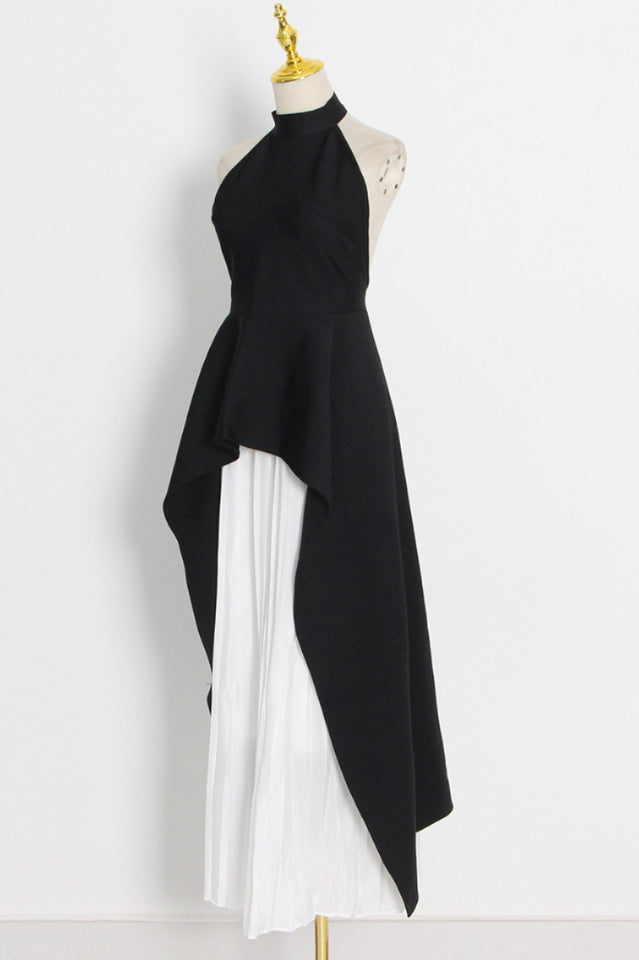 Victoria Layered Halter Gown Set