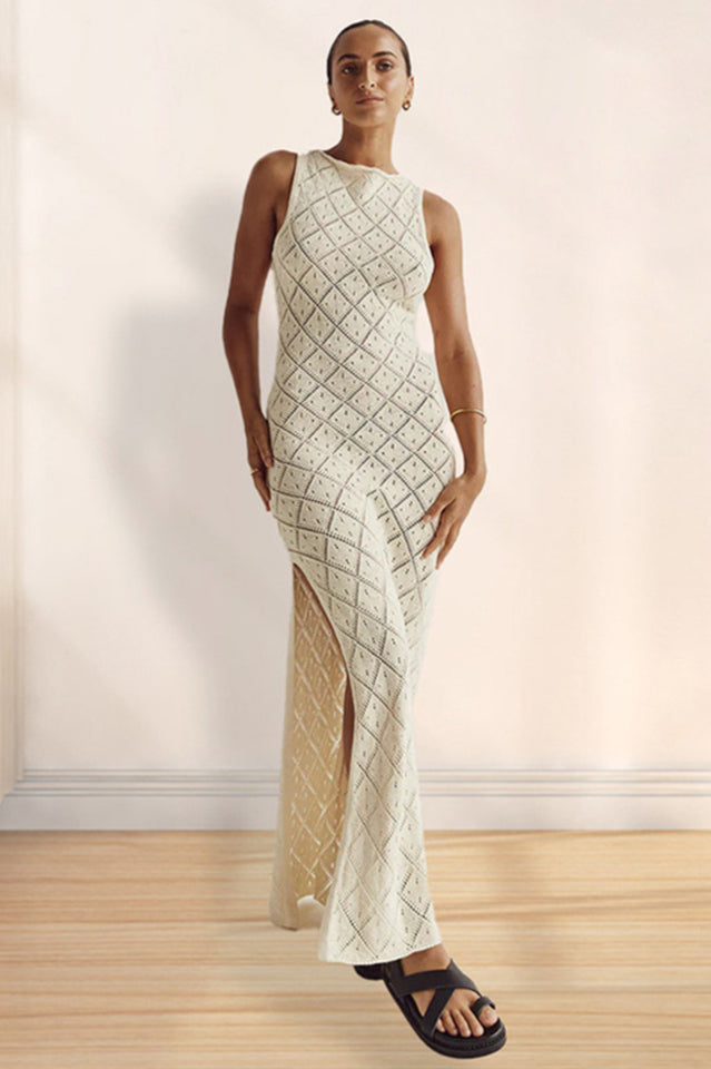 Crochet Hollow Knitted Dress