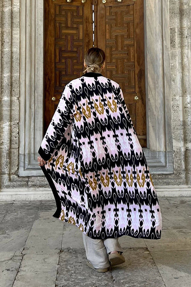 Brigitte One Of A Kind Ikat Maxi Kimono