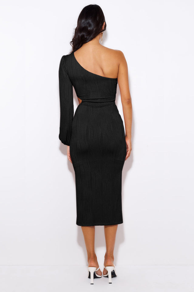 Allegra One Shoulder Midi Dress