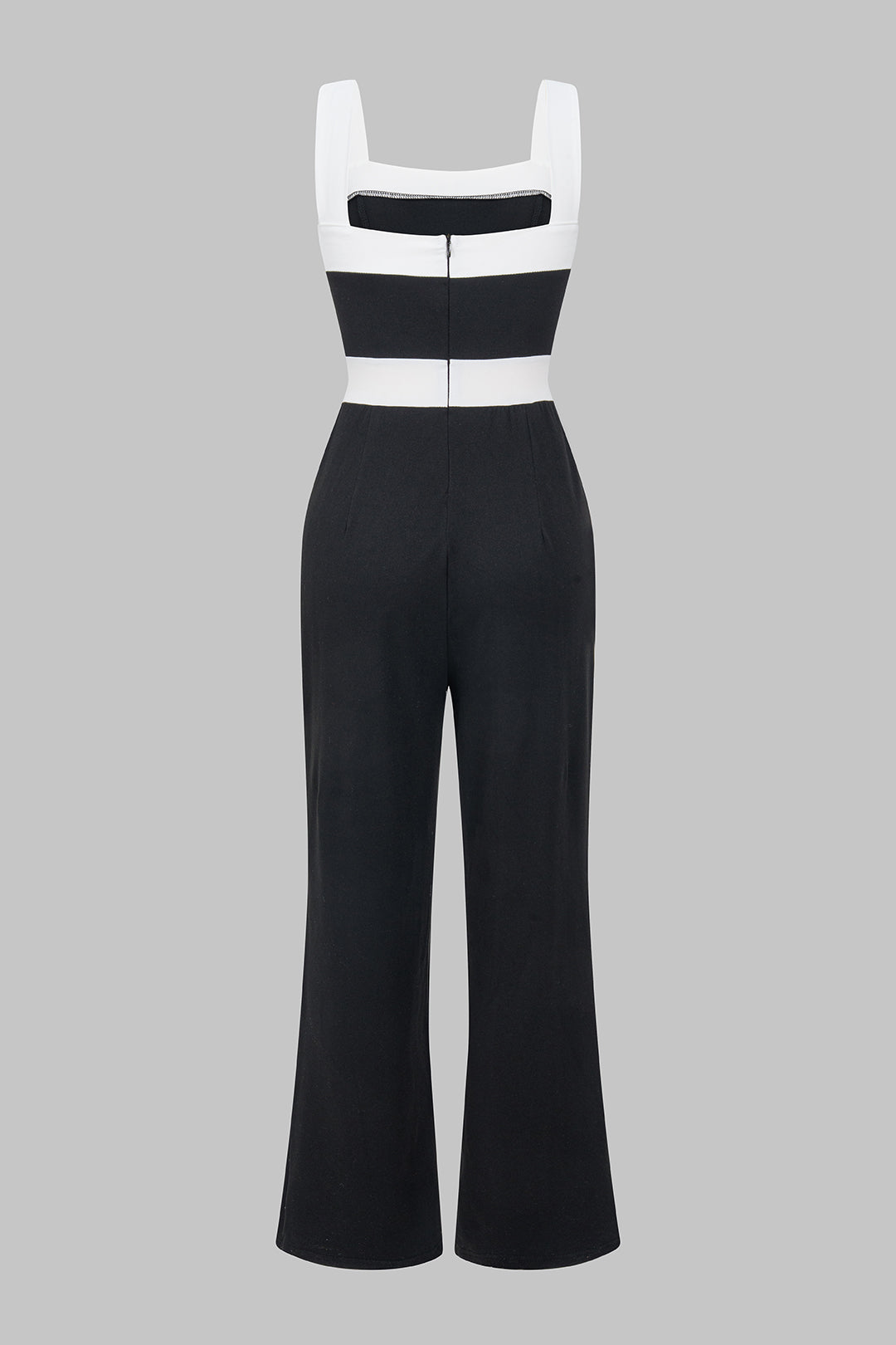 Contrast Patchwork Sleeveless Jumpsuit