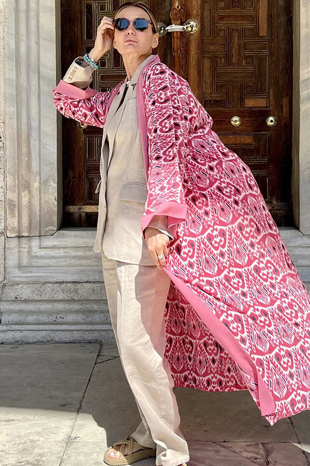 Brigitte One Of A Kind Ikat Maxi Kimono