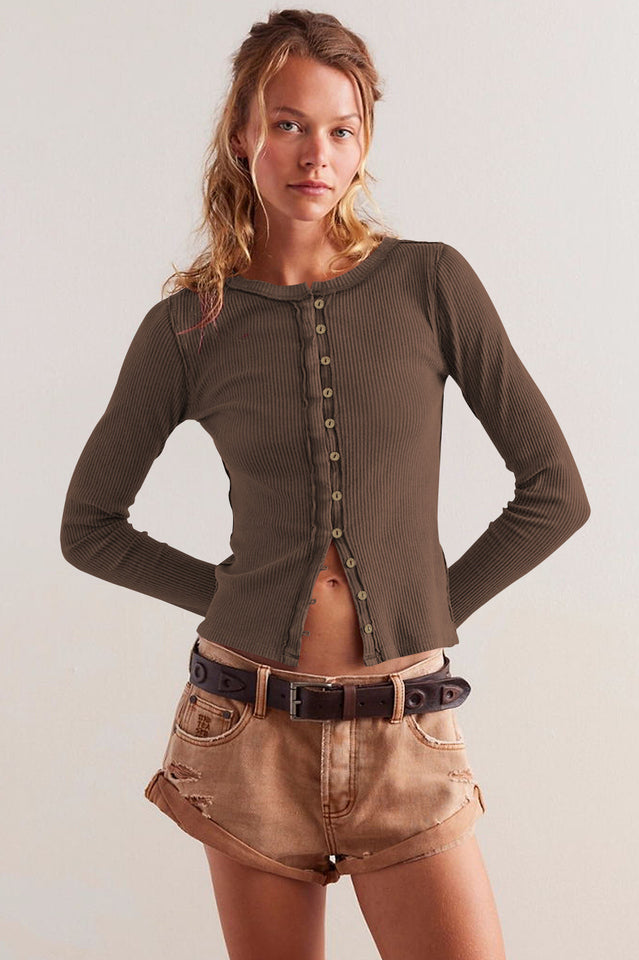 Ainoa Bordeaux Cardigan