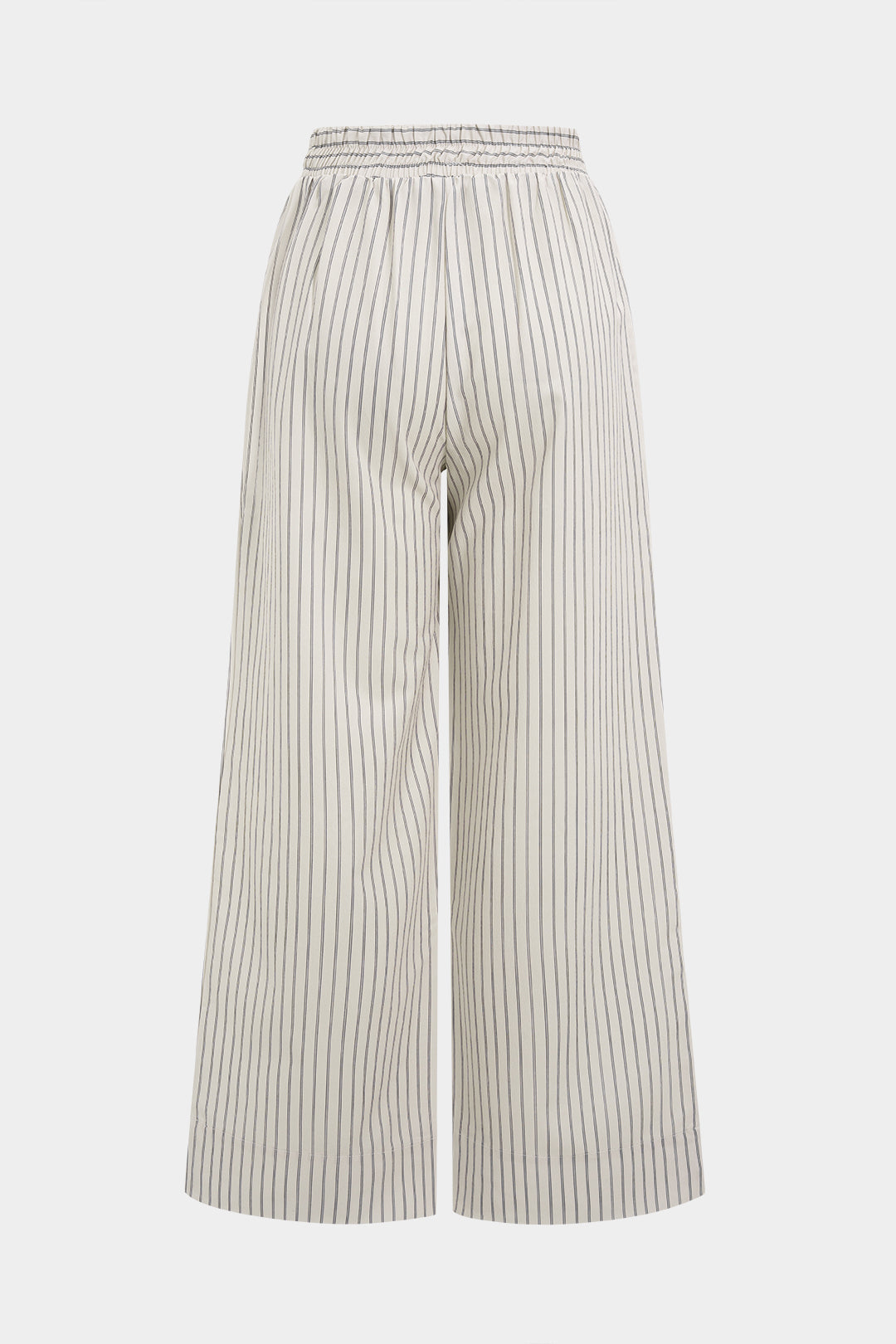 Stripes Print Wide Leg Trousers