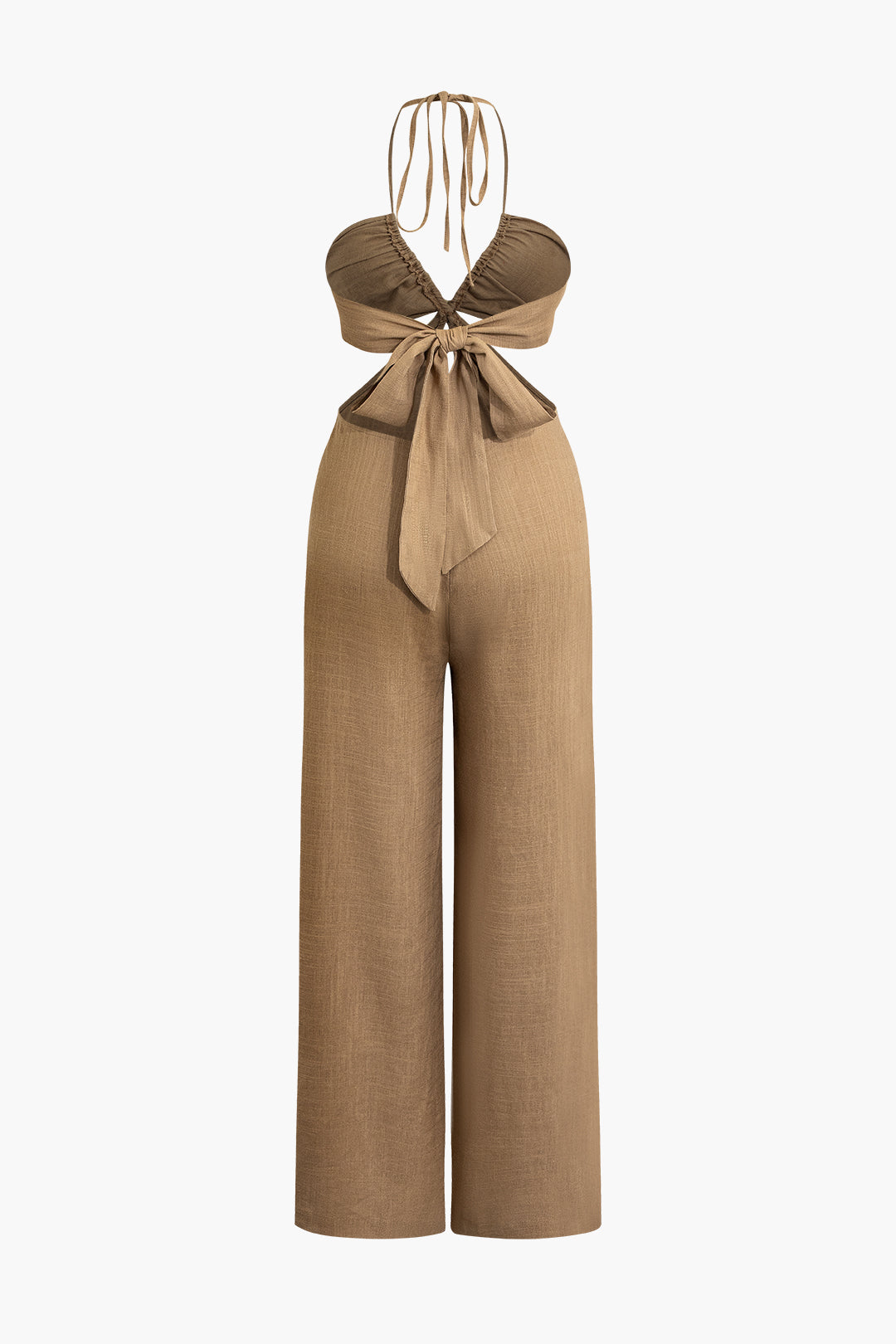 Cut Out Halter Neck Jumpsuit