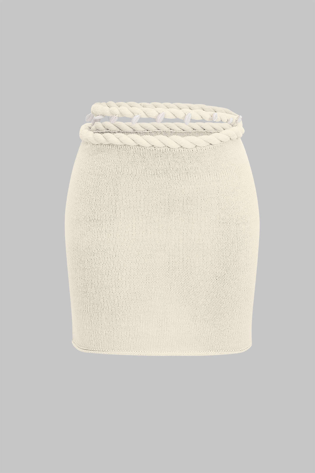 Knit Braided Decor Skirt