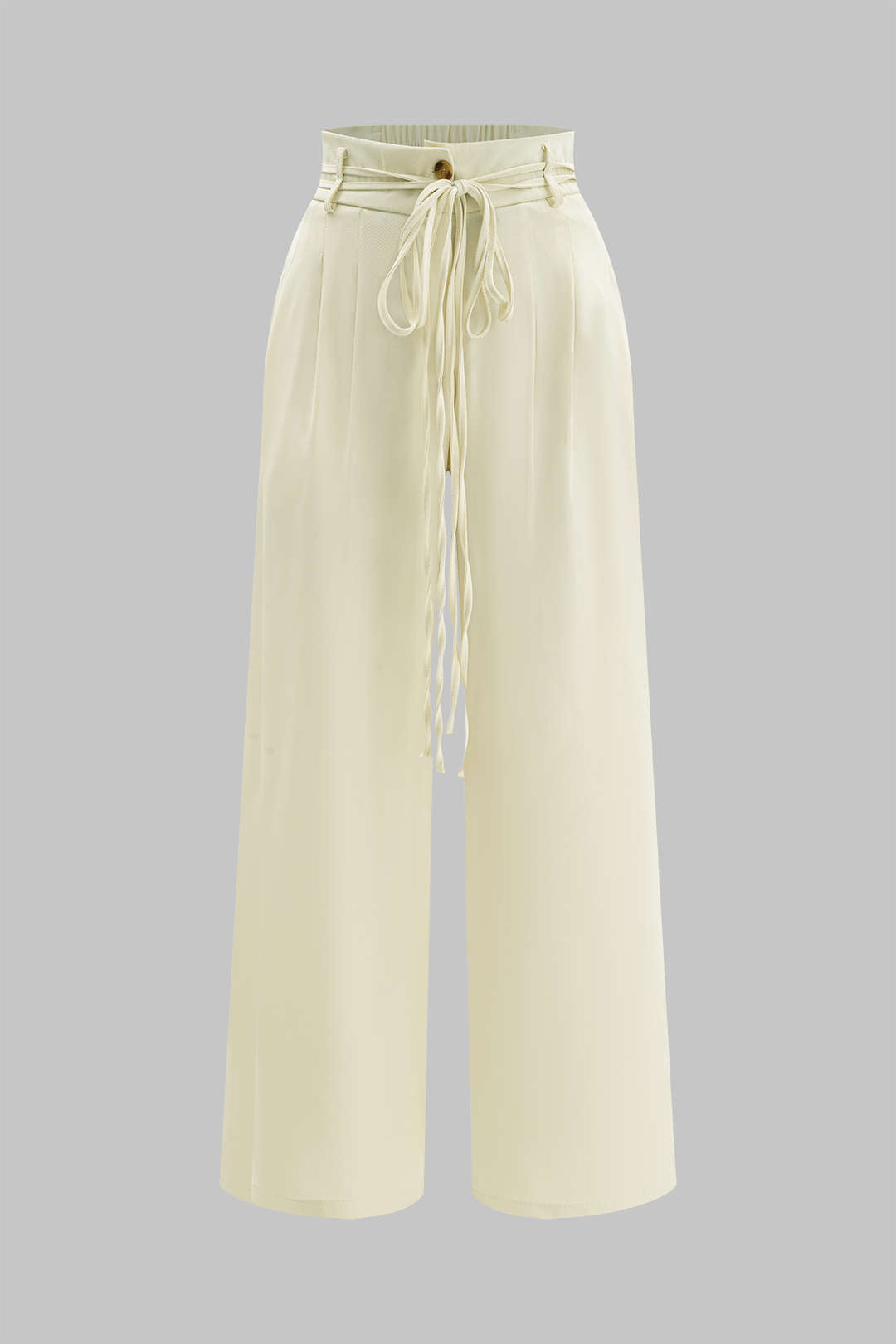 High Waist Tie-Up Trousers