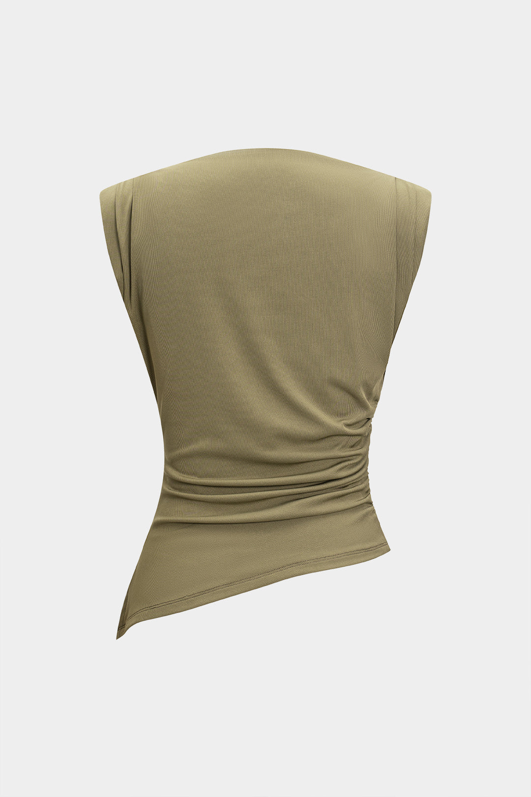 Asymmetrical Ruched Tank Top