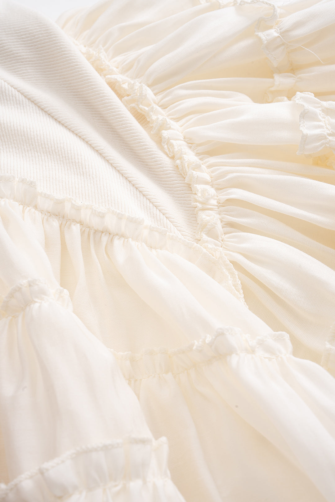 Ruffle Patchwork Skirt