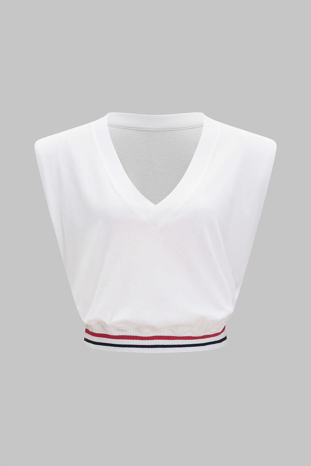 Basic Sleeveless V-neck T-Shirt