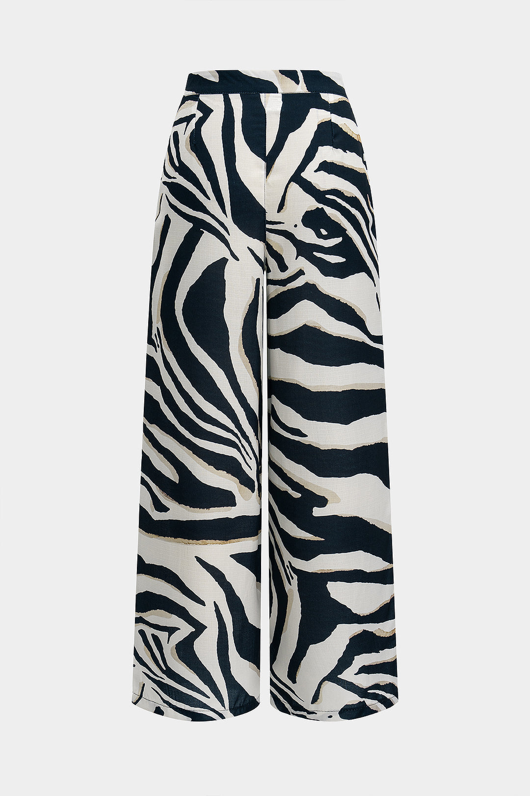 Contrast Stripe Print Trousers