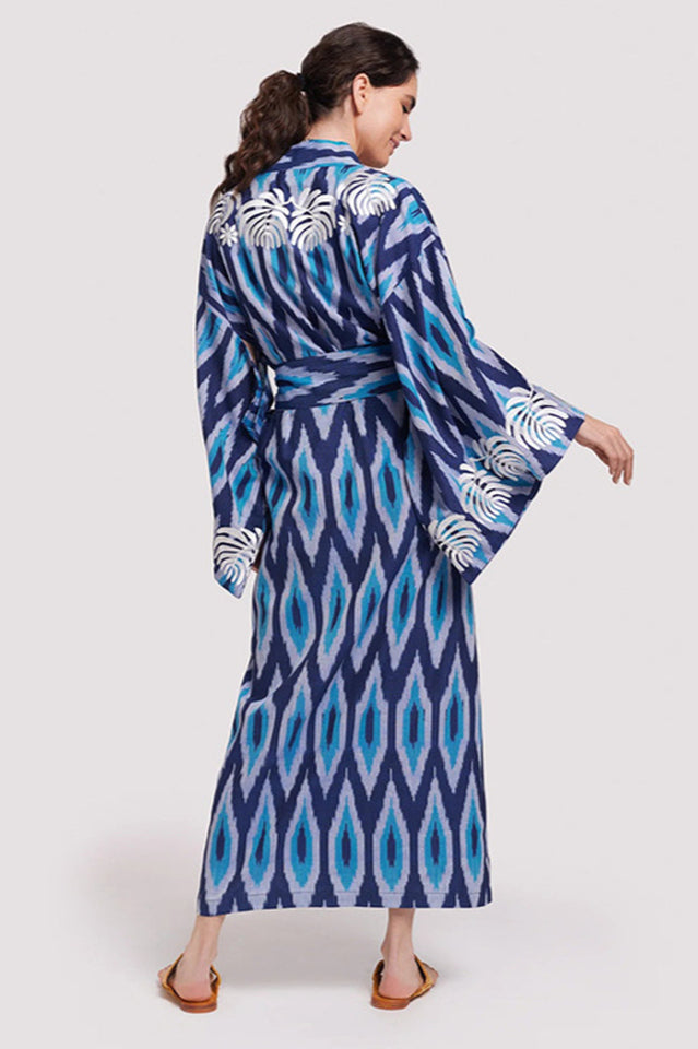 Brigitte One Of A Kind Ikat Maxi Kimono