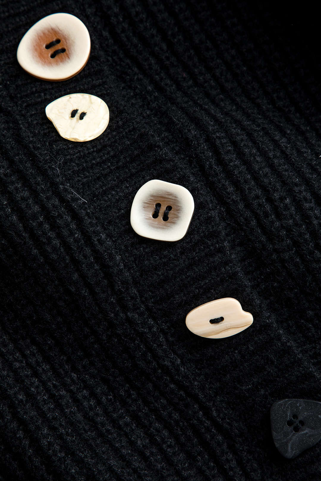 Solid Knit Button Sweater Cardigan