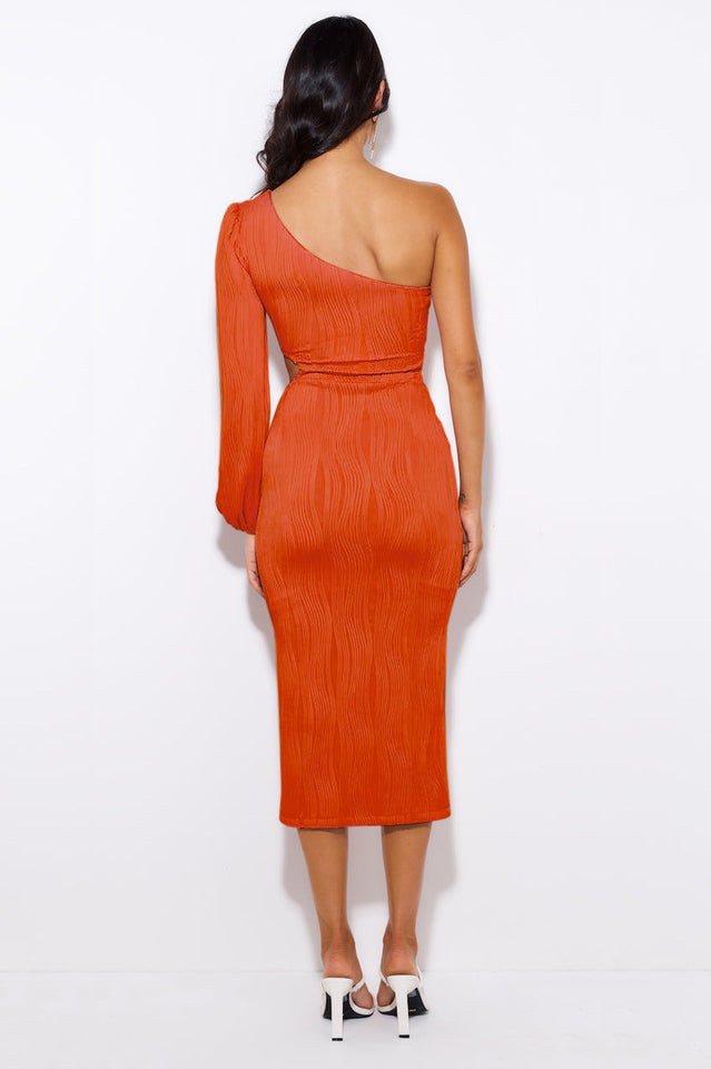 Allegra One Shoulder Midi Dress