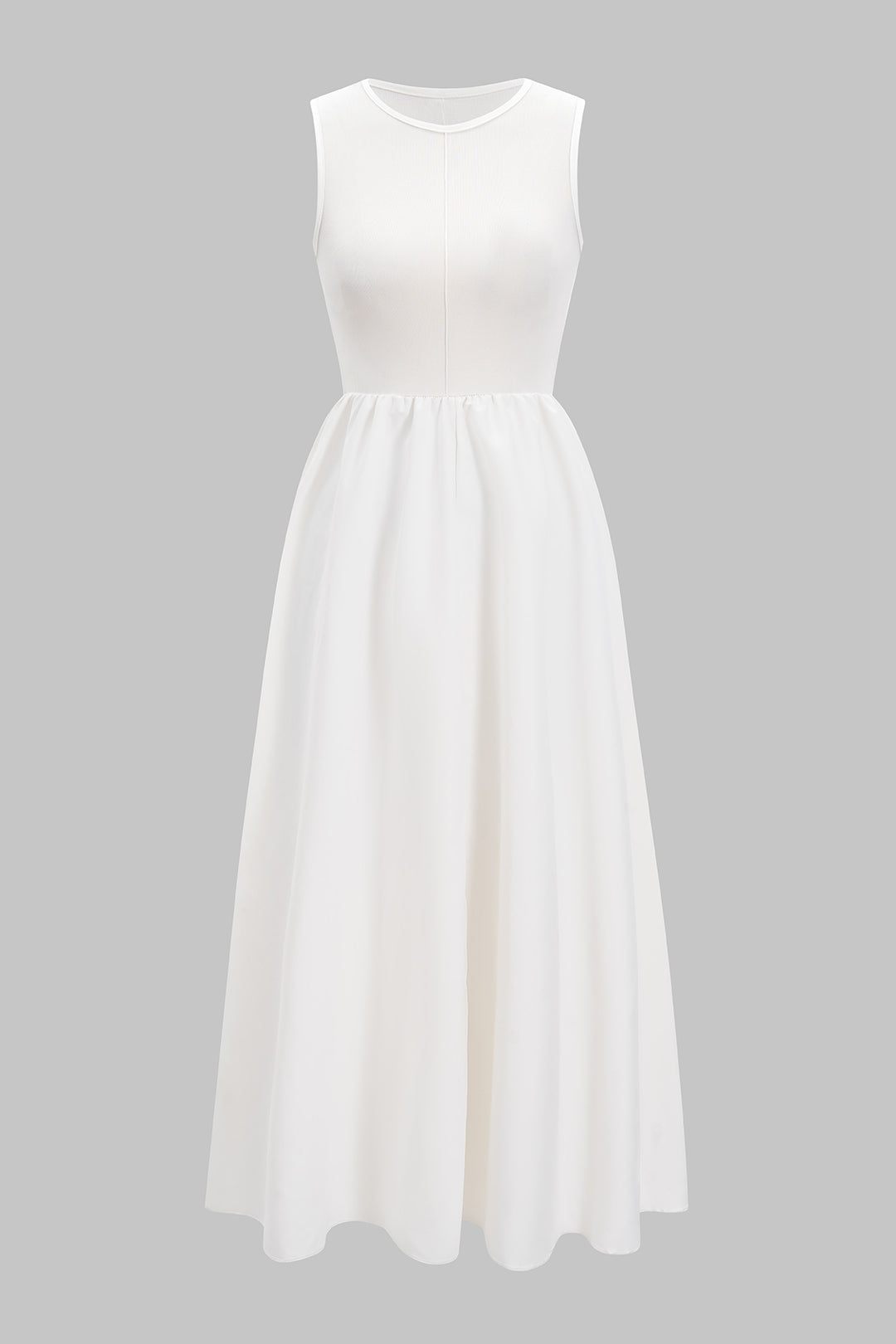 Sleeveless Tank Pocket Detail Maxi Dress
