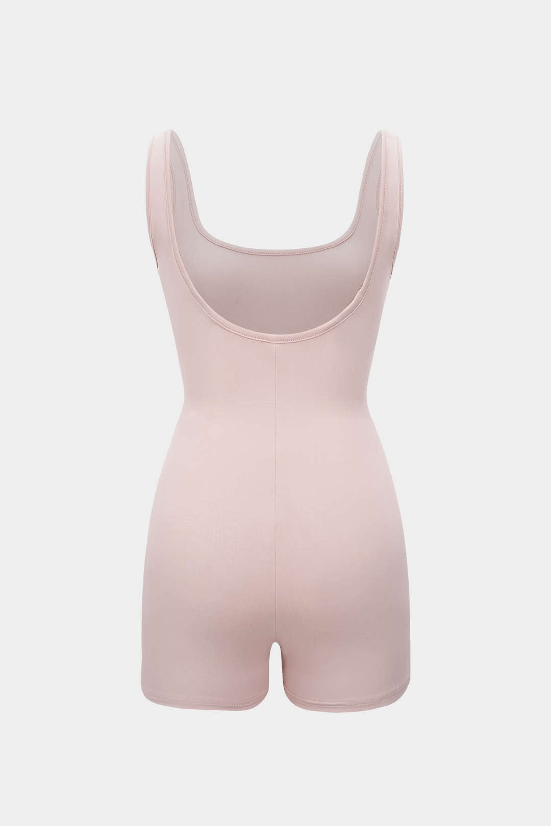 Basic Solid Square Neck Romper