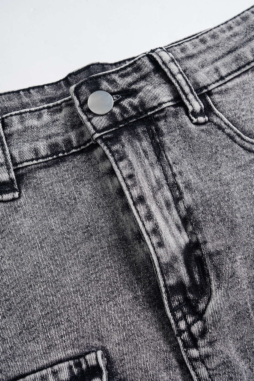 Denim High Waist Pocket Skirt