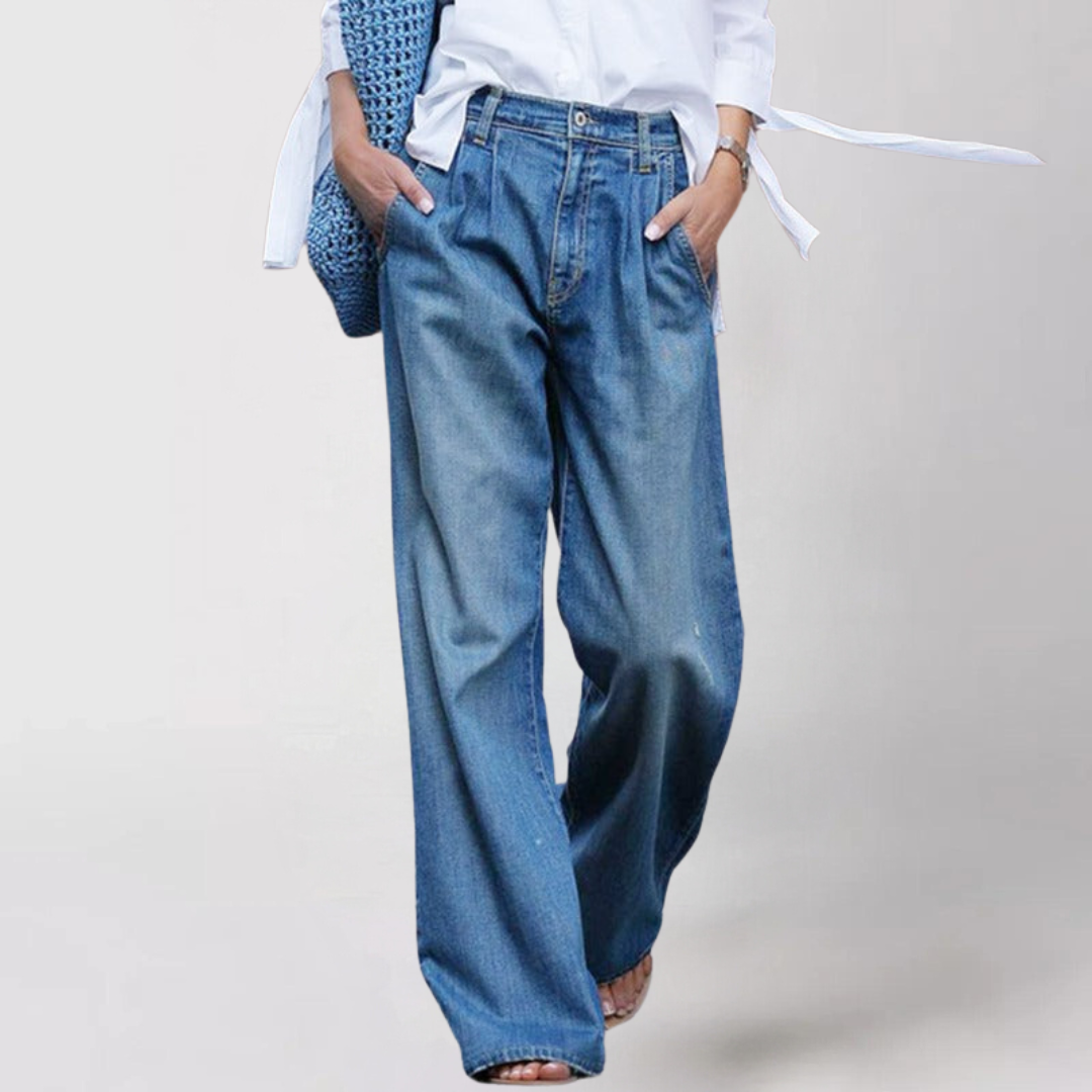 Kristaâ„?Wide-Cut Denim Jeans