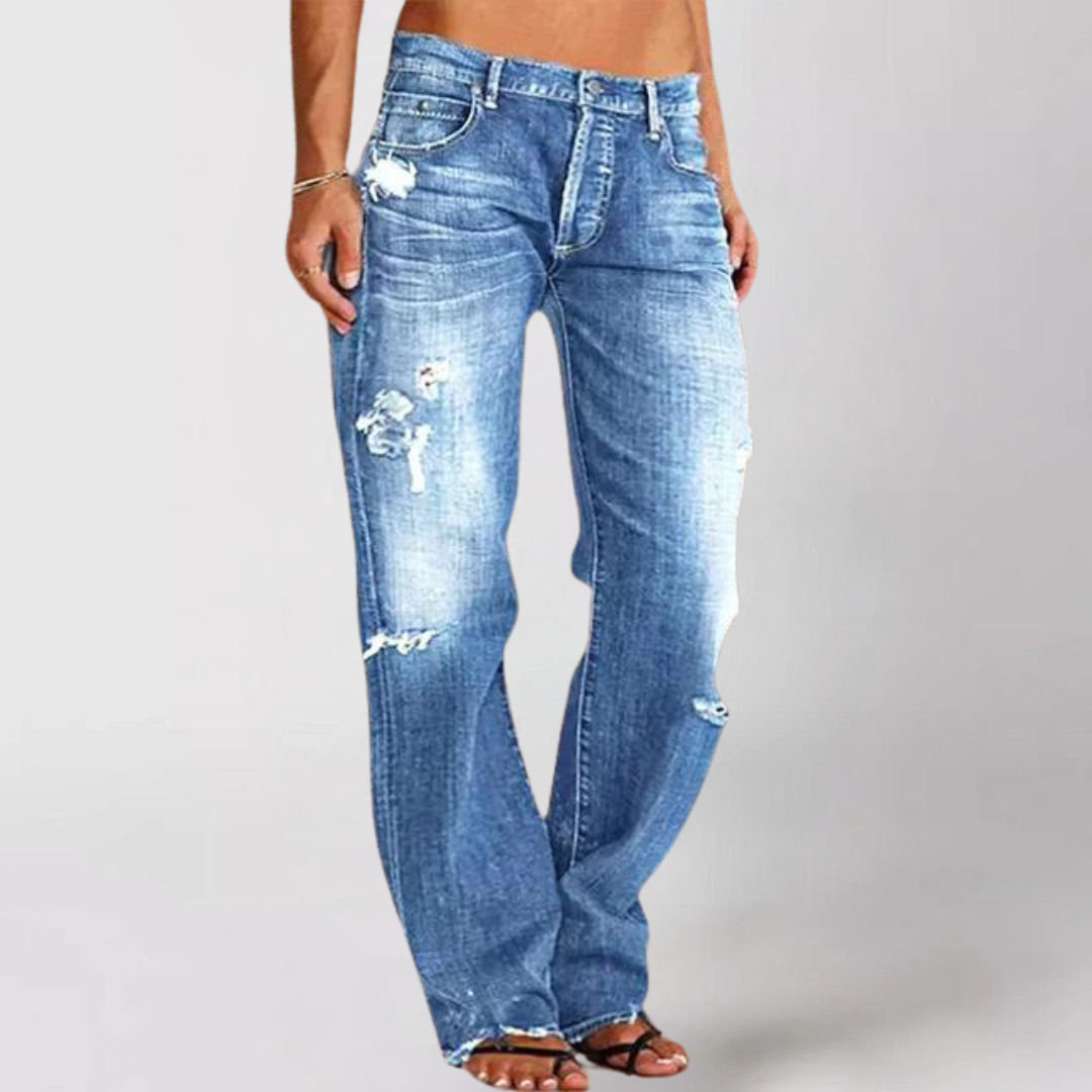 Viktoriaâ„?Wide-Cut Denim Jeans