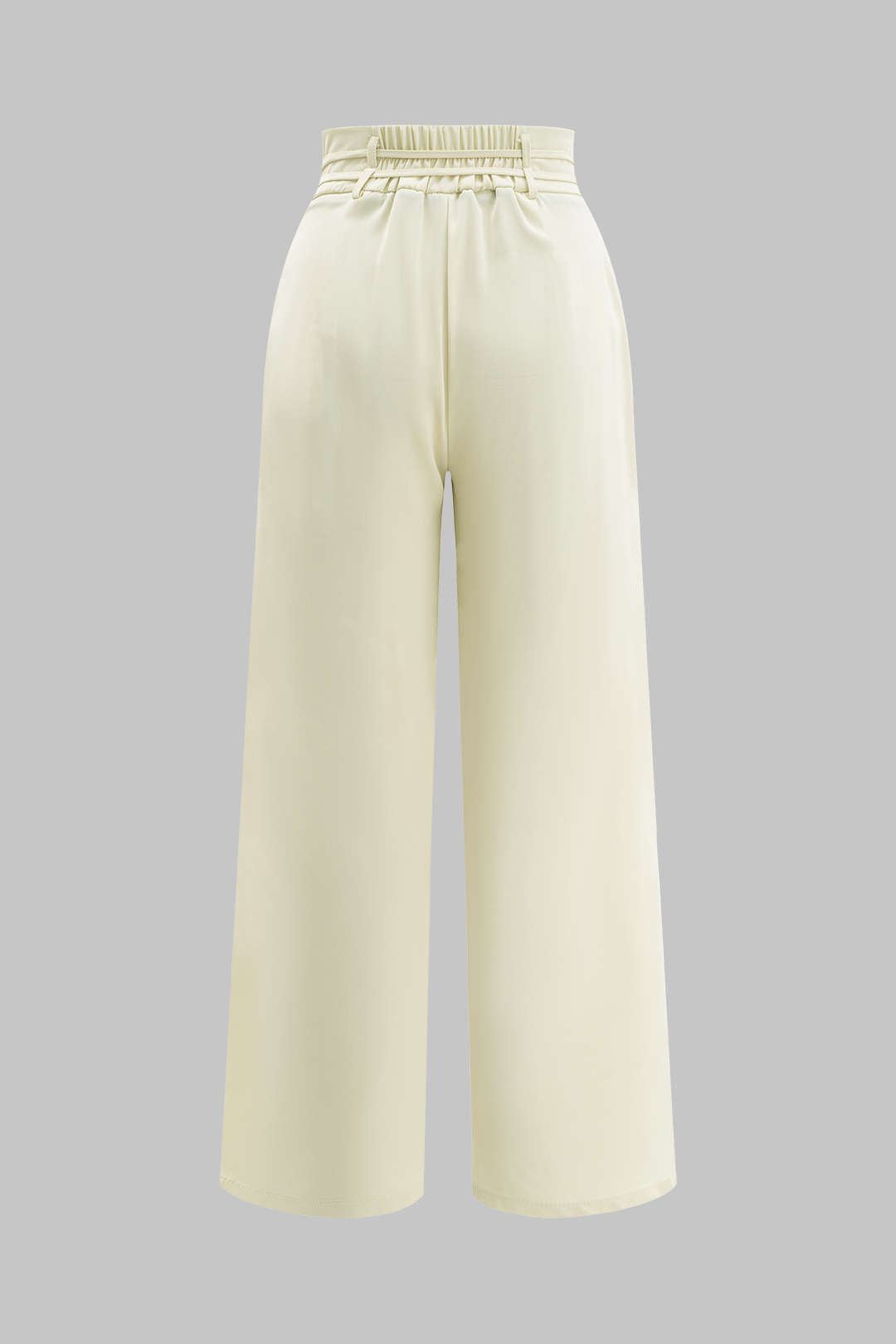High Waist Tie-Up Trousers