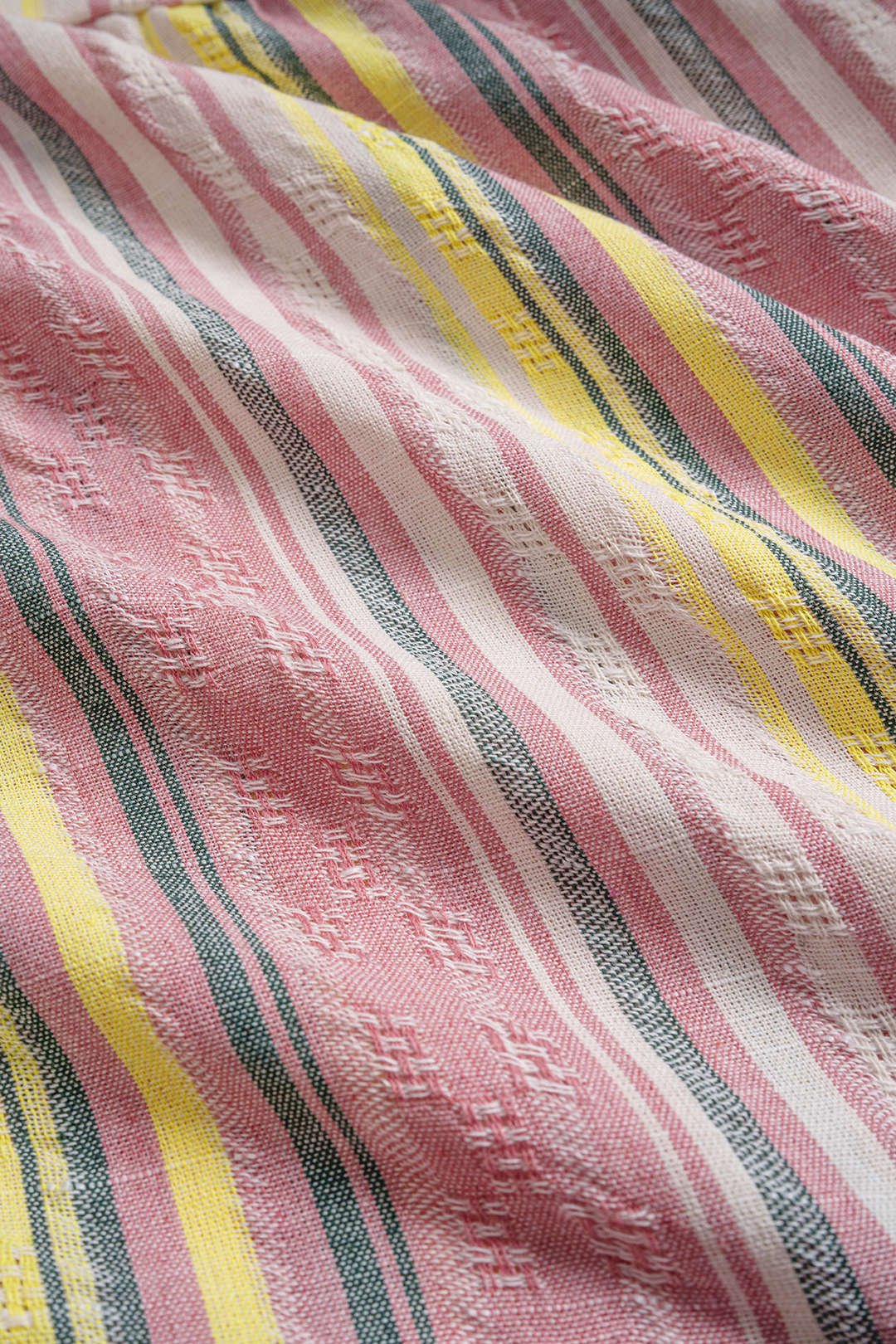 Retro Stripes Print Ruched Patchwork Slip Sleeveless Maxi Dress