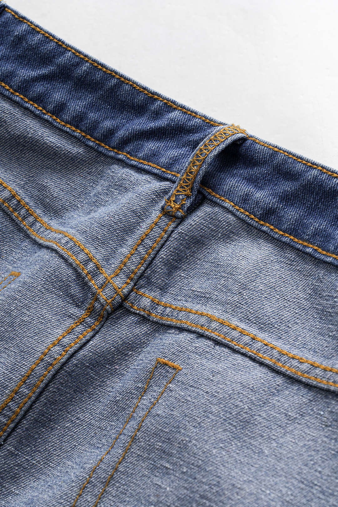 Reversible Denim Pocket Mini Skirt